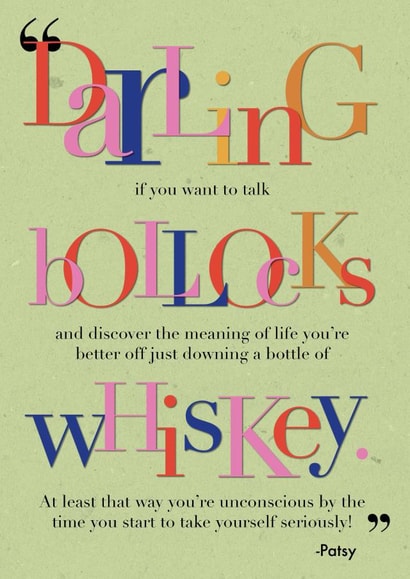 abfab absolutelyfabulous Just because... Card 26129 created by Henni Garfield