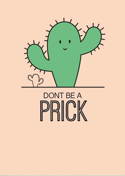cactus prickly Just because... Card 5881 created by Leanne Parkinson