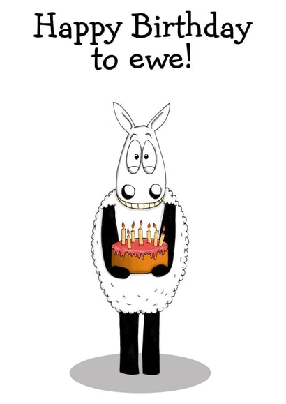 birthday sheep Birthday Card 28252 created by Eweniverse