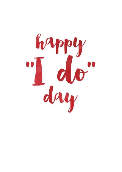 I do day - wedding card created by Ruby Wren Designs