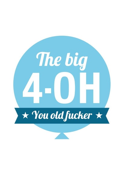 NSFW Birthday Card - 40th created by Cookie Design