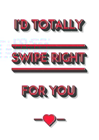 tinder Love Love & Friendship Card 28189 created by Paper Sheriff