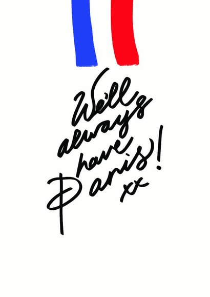 Paris French Just because... Card 25965 created by Ashleigh Arthur