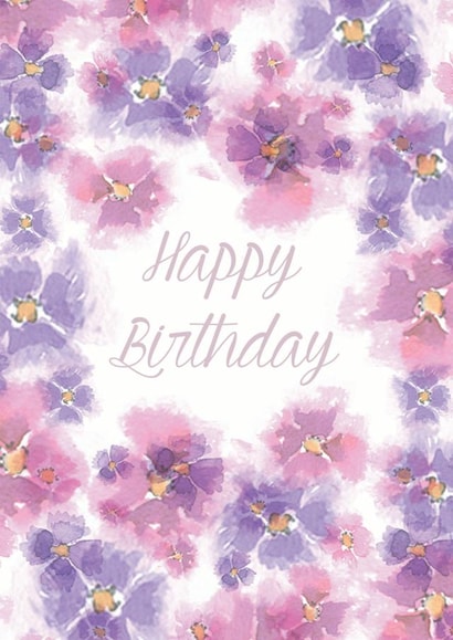 birthday floral Birthday Card 5912 created by calluna.joy