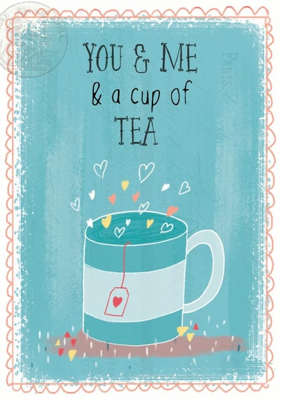 tea Male Just because... Card 5721 created by Louise Wright