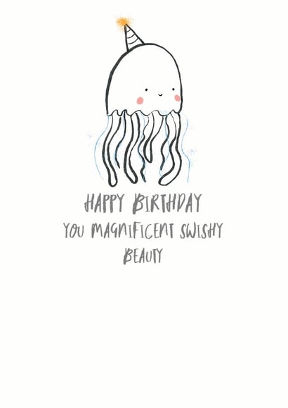 You magnificent swishy birthday card created by Louise Wright