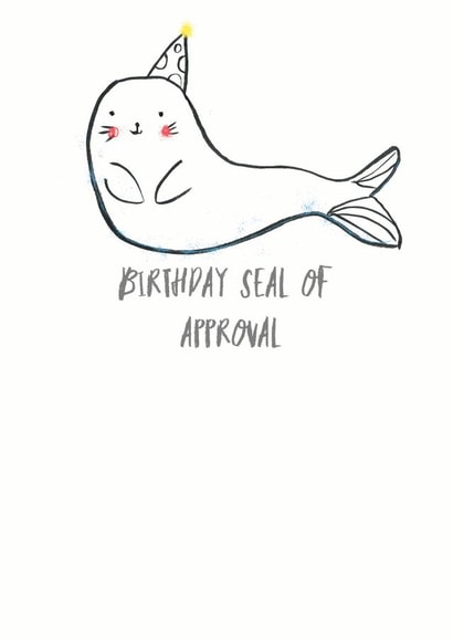 seal pun Birthday Card 5723 created by Louise Wright