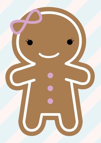 gingerbread girl Birthday Card 28344 created by Asking For Trouble