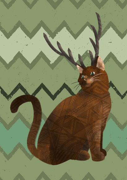 stag antlers Just because... Card 26708 created by Drawberry Jam