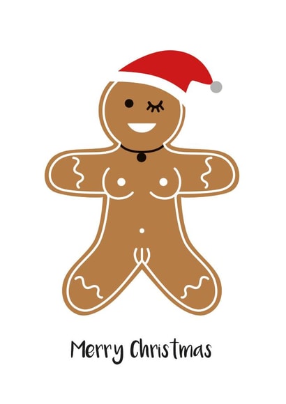 naughty christmas Christmas Card 26513 created by Cookie Design