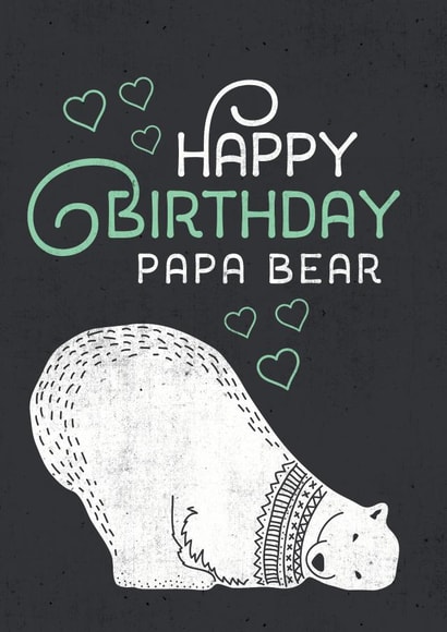 birthday papa Birthday Card 5915 created by Mrs Best Paper Co.