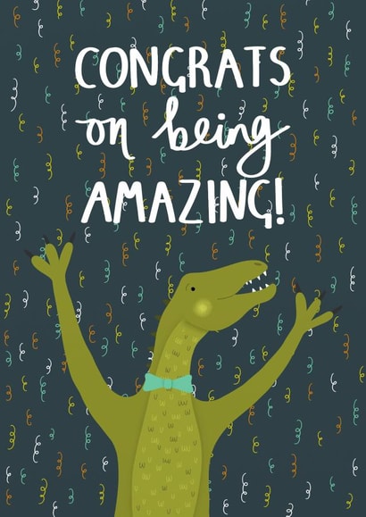 congrats dinosaur Congratulations Card 6118 created by Hannah Stevens