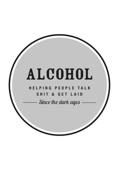 alcohol drink Just because... Card 4076 created by Cookie Design