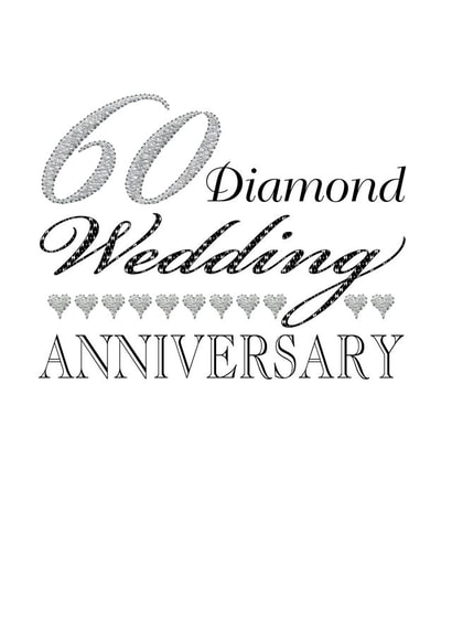 diamond anniversary heart Anniversary Card 5828 created by Gellie Design