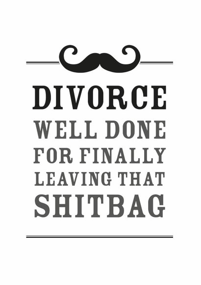 divorce seperation Just because... Card 4079 created by Cookie Design