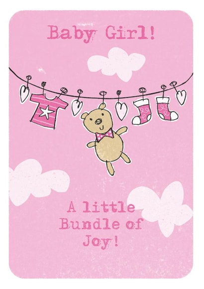 New Girl New Baby Card 6178 created by Bird Blue Creative