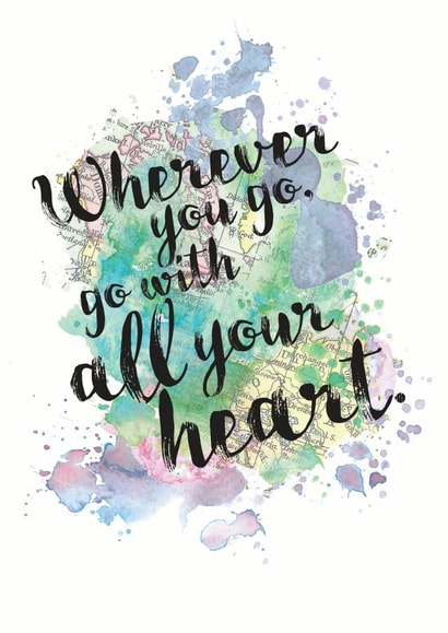 travel bonvoyage Good Luck Card 5451 created by Bookishly