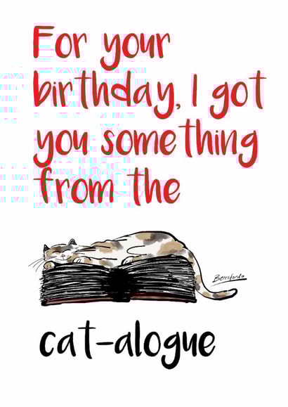 birthday cat Birthday Card 5906 created by Beresfordo