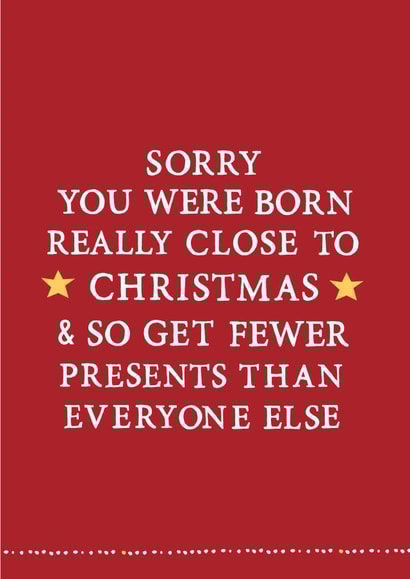 funny fewer Christmas Card 26267 created by Zoe Brennan