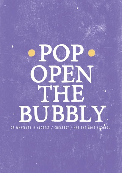 Pop open the bubbly card created by Zoe Brennan