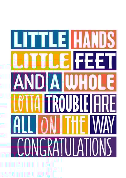 Cute New Baby Card For Twins created by SixElevenCreations