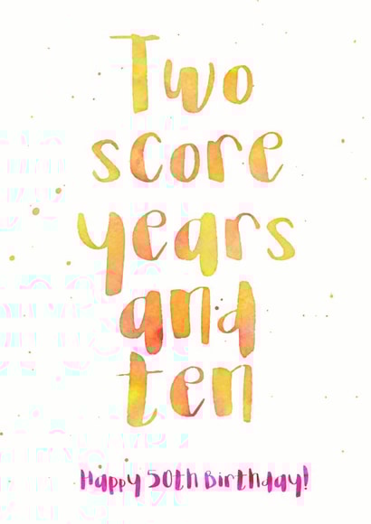 50th fifty Birthday Card 26364 created by Wink Design - Michelle Roberts