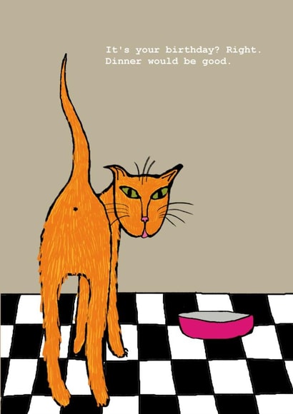 birthday cat Birthday Card 5172 created by Corrina Rothwell