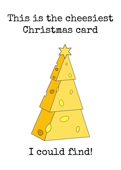 Cheesiest card I could find Christmas card created by Doodle Dot Design Co