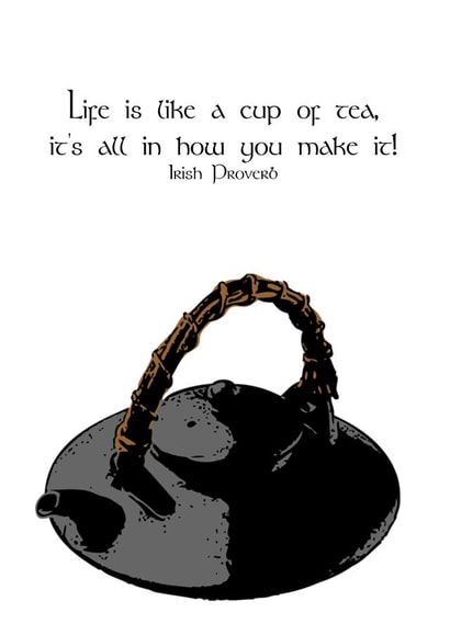 irish proverb Just because Card 28635 created by Rosalynd Nic Aodh