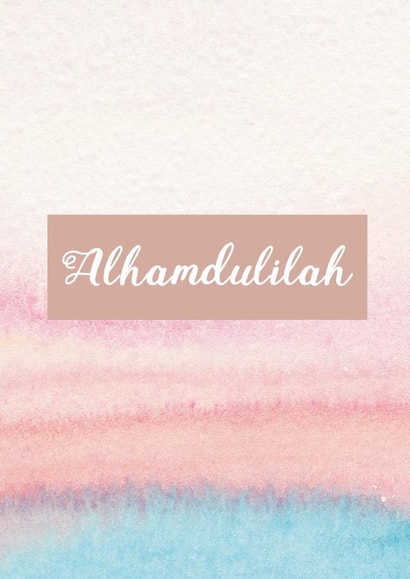 alhamdulilah grateful Faith Cards Card 6350 created by Uzma Faheem