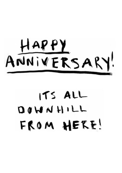 anniversary humour Card 23441 created by Hannah Venables