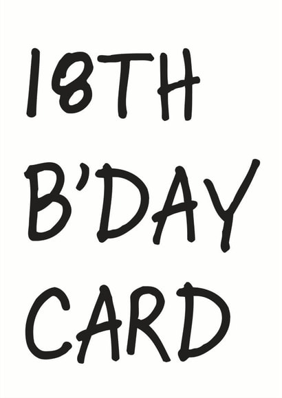 18th birthday Birthday Card 6361 created by So Yeah Stuff