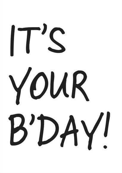 birthday typography Birthday Card 28673 created by So Yeah Stuff