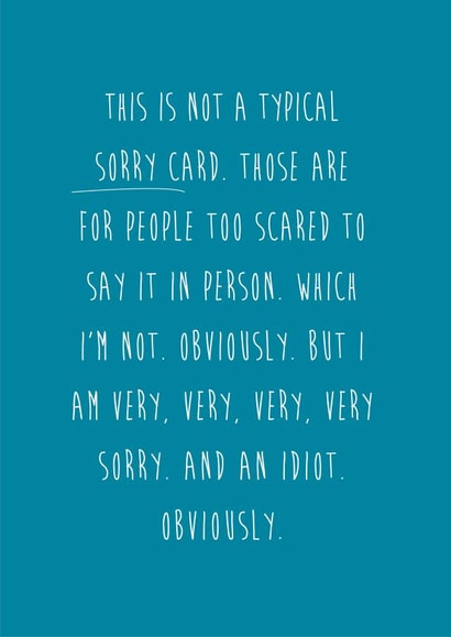 sorry forgiveme Sorry Card 3957 created by Coulson Macleod
