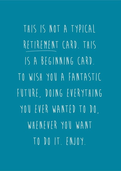 Not A Typical Retirement Card created by Coulson Macleod