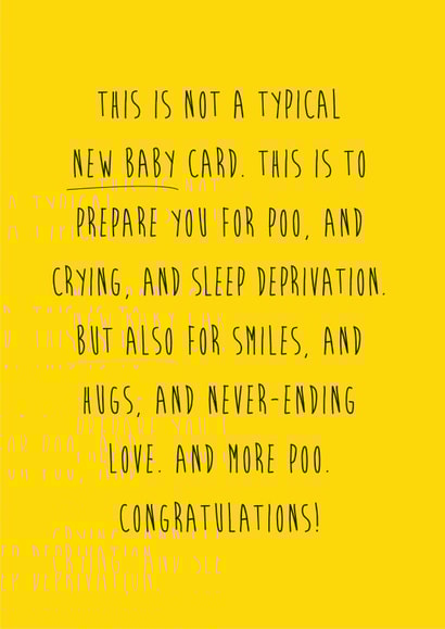 newbaby yellow New Baby Card 3958 created by Coulson Macleod