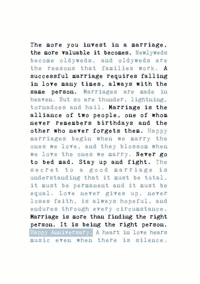 anniversary wife Anniversary Card 3966 created by Coulson Macleod