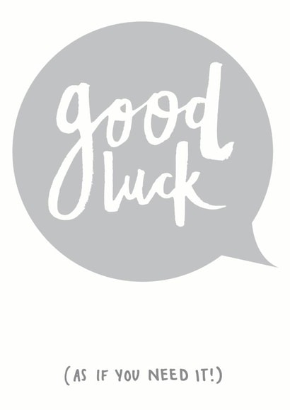 goodluck luck Good Luck Card 4988 created by Art + Ace Studio
