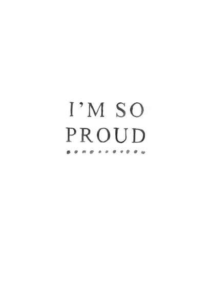 I'm so proud card created by Zoe Brennan