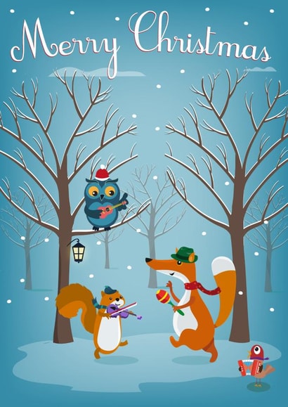 woodland xmas Christmas Card 22301 created by Jon Higham