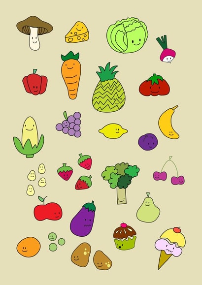 vegetable veg Just because Card 24221 created by Silvina De Vita
