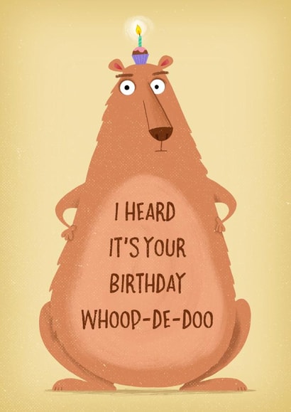 Birthday bear Birthday Card 2464 created by Louise Gardner