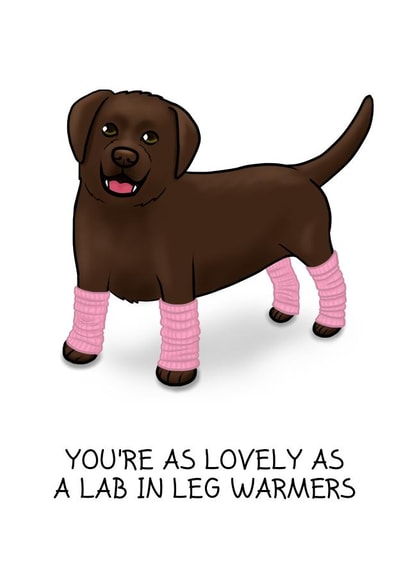 lovely labrador Love & Friendship Card 26350 created by Tessa Cheung