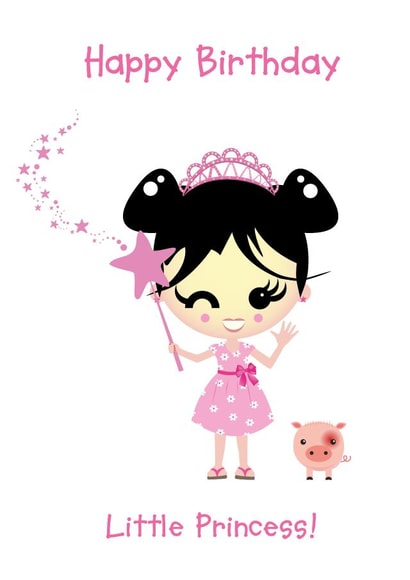 princess birthday Birthday Card 5492 created by Made by Man