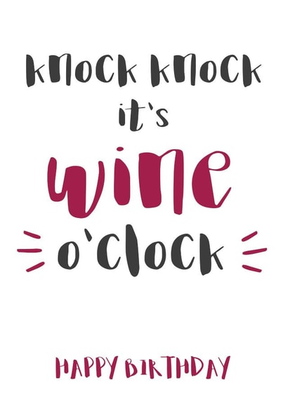 wine birthday Birthday Card 3770 created by Wink Design - Michelle Roberts