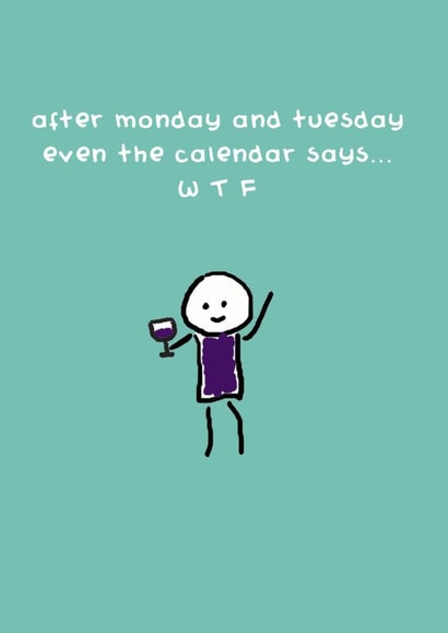 cute humour Humour Card 6489 created by Redback Cards