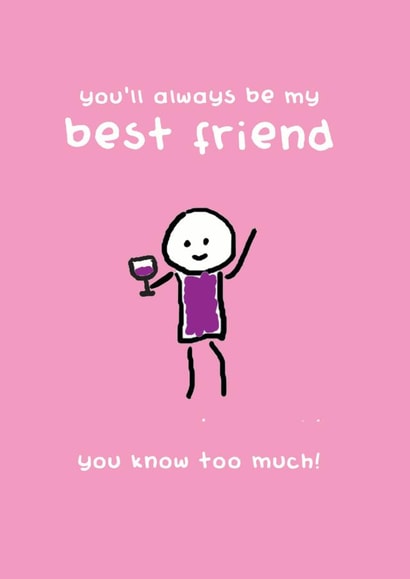 best friend Love & Friendship Card 6491 created by Redback Cards
