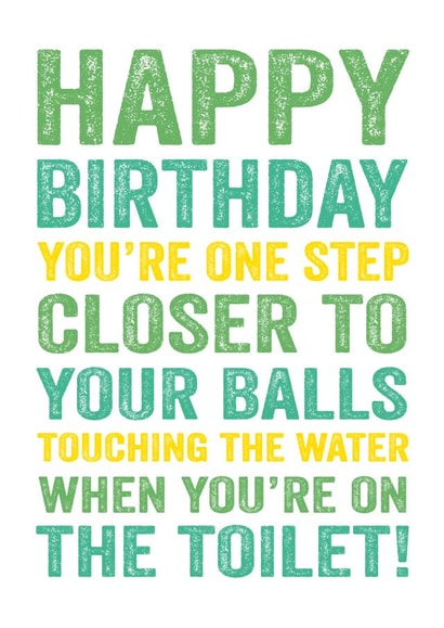 saggyballs birthday Birthday Card 3497 created by Do You Punctuate?