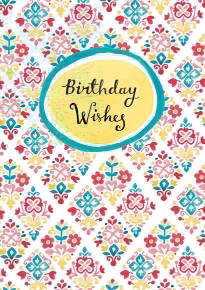 wishes contemporary Birthday Card 28716 created by Louise Anglicas