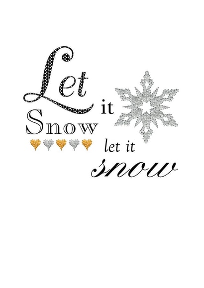 christmas let it snow Card 28162 created by Gellie Design